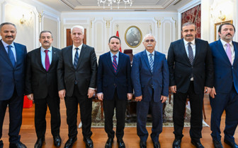 AYM Başkanı Kadir Özkaya'dan Akın Gürlek'e ziyaret