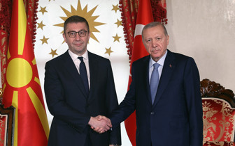 Cumhurbaşkanı Erdoğan, Kuzey Makedonya Başbakanı Mickoski'yi kabul etti