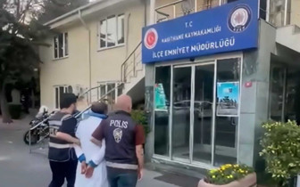 Türk bayrağını yere atan şüpheli yakalandı