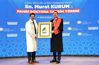 Bakan Kurum'a Selçuk Üniversitesi'nden fahri doktora ünvanı