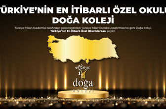 Doğa Koleji, Türkiye'nin en itibarlı özel eğitim kurumu seçildi