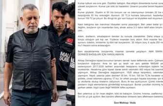 Haluk Levent'ten veda! Kötü babayım kumar tutkunuyum hırsıma yenildim