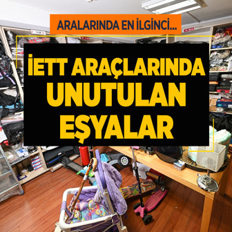 İETT araçlarında unutulan eşyalar sergilendi! Aralarında en ilginci...