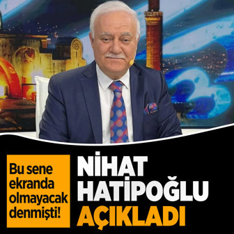 Nihat Hatipoğlu ramazanda izleyiciyle buluşacak mı? İşte Nihat Hatipoğlu'nun 2026 planı...