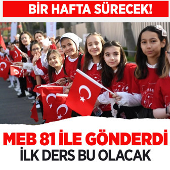 MEB 81 ile gönderdi! Okullarda 2. dönem ilk ders bu konu işlenecek
