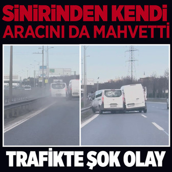 İstanbul'da bunu da gördük! Kavga ettiği kişiye arabasıyla daldı