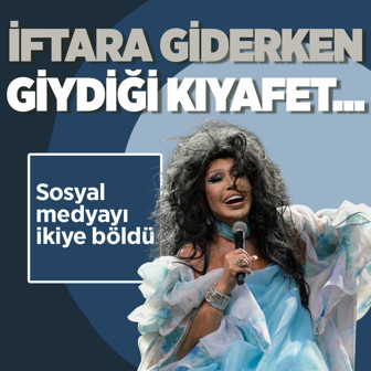 Diva Bülent Ersoy'un iftar davetine giderken giydiği kıyafete bakın
