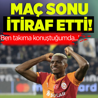 Maç sonunda Osimhen'den olaylı bir itiraf geldi! 'Ben takıma konuştuğumda...'