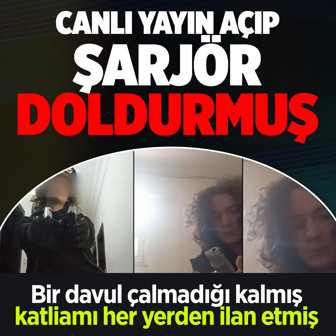 14 yaşındaki katil, saldırıdan önce canlı yayında şarjör doldurmuş! O görüntüler...