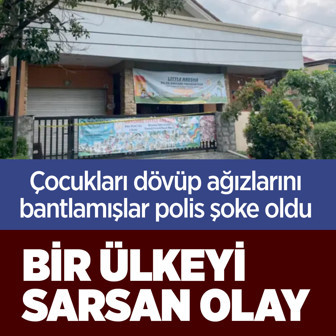 İşkence kreşi kan dondurdu! Çocukların ağızlarını bantlayıp işkence etmişler