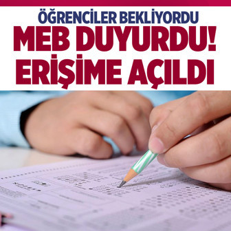 LGS'ye girecekler dikkat! MEB duyurdu, erişime açıldı