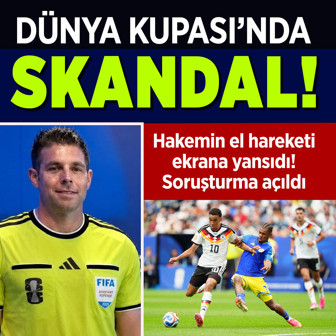 Dünya Kupası'nda skandal! Hakemin hareketi ekrana yansıdı, soruşturma açıldı