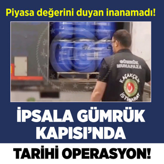İpsala Gümrük Kapısı'nda 4,3 ton uyuşturucu ele geçirildi! Piyasa değeri dudak uçuklattı