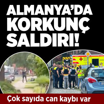 Almanya'da silahlı saldırı! Çok sayıda ölü var