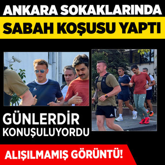 Fransa Cumhurbaşkanı Macron, Ankara'da koşu yaptı