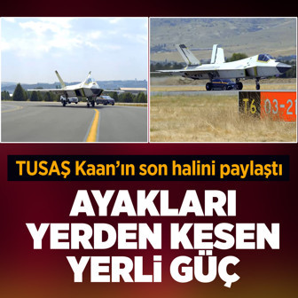 Milli savaş uçağı Kaan'dan yeni görüntü