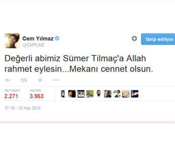 Ünlülerden Sümer Tilmaç'a veda - Resim: 2