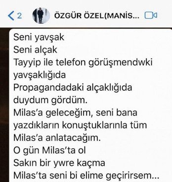 CHP'li Özgür Özel'in AK Parti adayı Barış Saylak'a attığı mesajlar ifşa oldu - Resim: 0