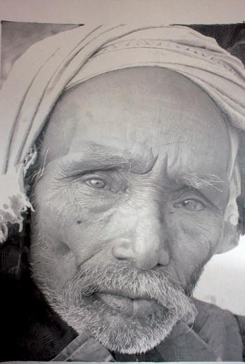 Fotoğraf değil karakalem tablo - Resim: 3