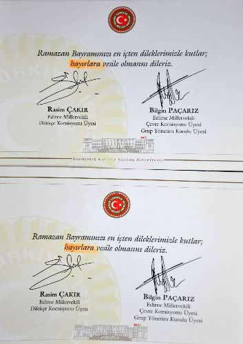 Bayram tebriğinde 'Hayır'a vurgu! - Resim: 3