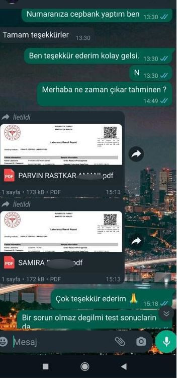 WhatsApp ile PCR testi sahtekarlığı! e-Nabız'a bile düştü - Resim: 2