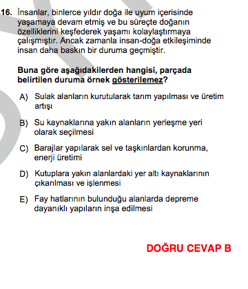 YGS 2014 Sosyal Bilgiler soruları ve cevapları ÖSYM açıklama - Resim: 4