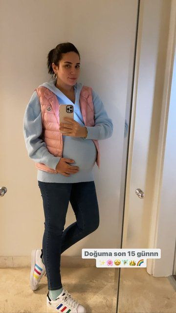 Alişan'ın eşi Buse Varol 'Doğuma 15 gün' deyip hamilelik pozunu böyle paylaştı - Resim: 3