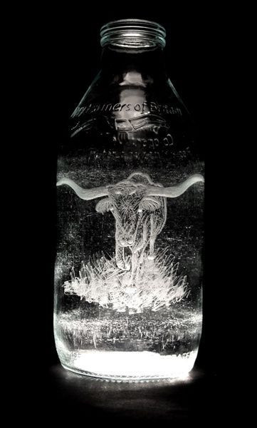 Bu süt şişelerinde sanat var - Resim: 3