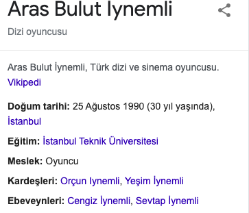 Aras Bulut İymenli boyu kaç cm abisi kimdir? Aras Bulut İymenli dizi ve filmleri - Resim: 0