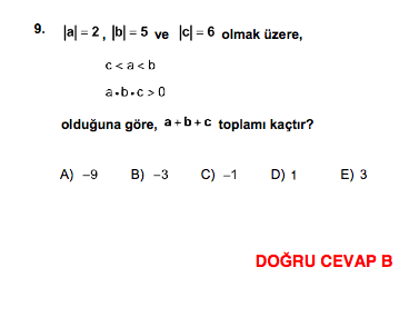 YGS 2014 Matematik sorular ve cevapları ÖSYM açıklama - Resim: 2