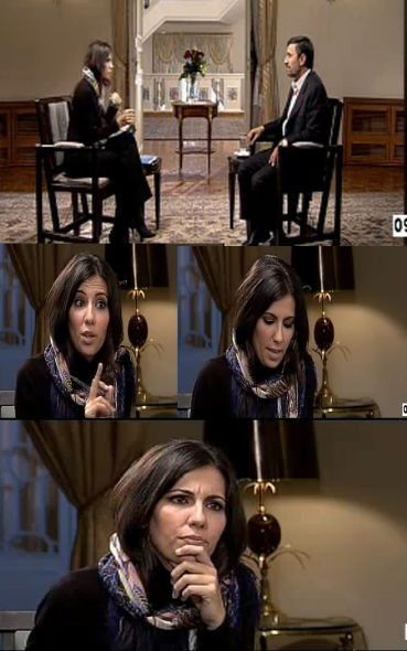 Ahmedinejad'ın karşısında başı açık! - Resim: 1