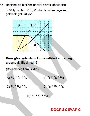 YGS 2014 Fen Bilgisi sorular ve cevapları ÖSYM açıklama - Resim: 3