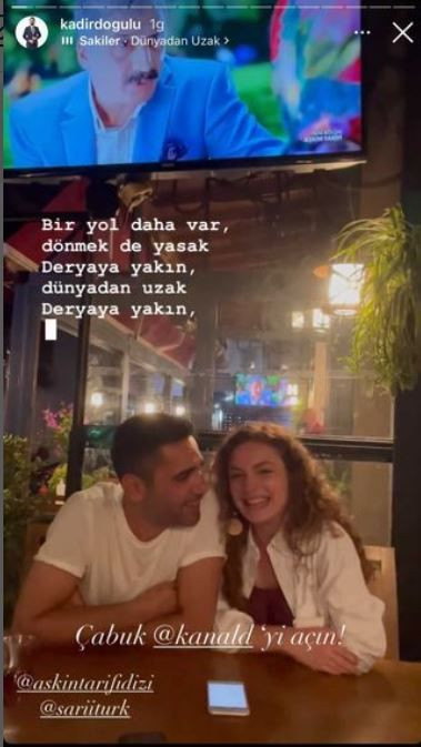 Kanal D Aşkın Tarifi dizisi Kadir Doğulu Serra Arıtürk'ün samimi anları! Neslihan Atagül çıldıracak! - Resim: 2