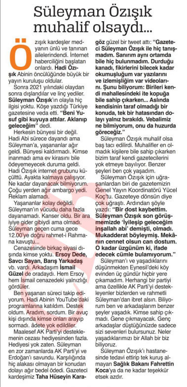 Cem Küçük isyan etti: Süleyman Özışık muhalif olsaydı... - Resim: 0