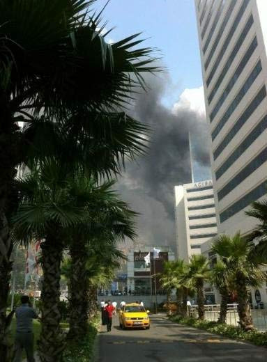 Ünlülerin kaldığı Polat Tower'da yangın - Resim: 3