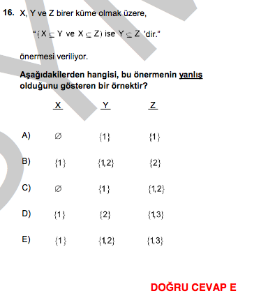 YGS 2014 Matematik sorular ve cevapları ÖSYM açıklama - Resim: 3