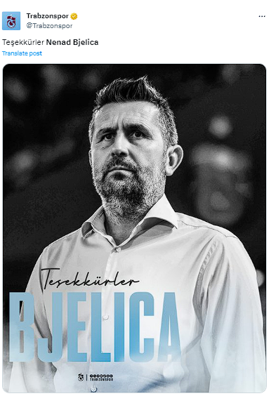 Trabzonspor'da Nenad Bjelica dönemi resmen sona erdi! Abdullah Avcı tekrar dümene geçti - Resim: 0