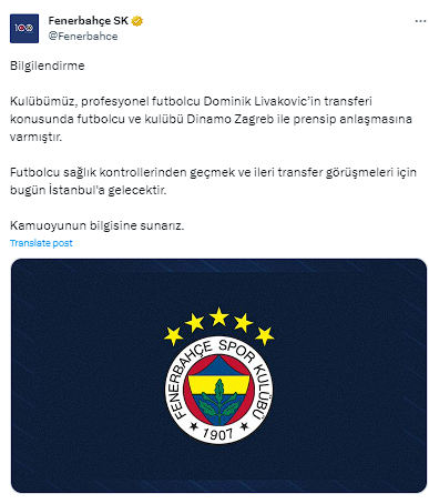 Fenerbahçe, Dominik Livakovic'i resmen açıkladı! İstanbul'a geliş tarihi netleşti - Resim: 0