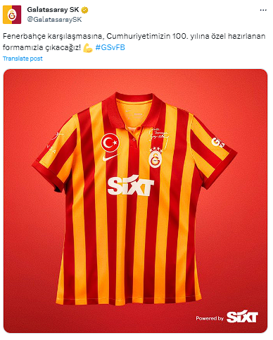 Galatasaray, Turkcell Süper Kupa'ya 100. yıl formasıyla çıkacak - Resim: 0