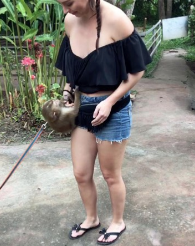 Neye uğradığını şaşırdı! Maymun tacizi meşhur etti - Resim: 2