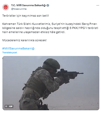 MSB duyurdu! Saldırı hazırlığındaki teröristler etkisiz hale getirildi - Resim: 0