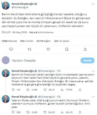 Kemal Kılıçdaroğlu çok sert! 'Ey Erdoğan sen nasıl bir müslümansın! Yeter bu iftiralar yeter" - Resim: 0
