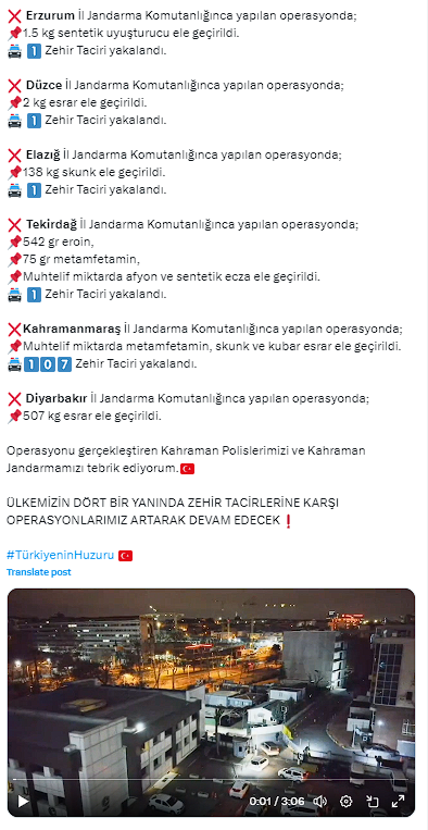 46 ilde uyuşturucu operasyonu: 364 kişi yakalandı, 1 ton 340 kilogram uyuşturucu ele geçirildi - Resim: 2