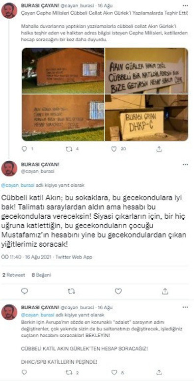 Ağır Ceza Mahkemesi başkanı Akır Gürlek'e tehdit! Başsavcılık harekete geçti - Resim: 2