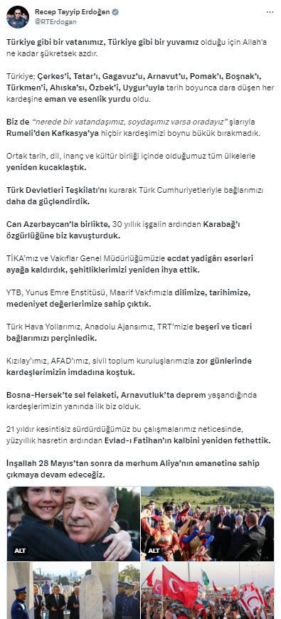 Cumhurbaşkanı Erdoğan: Nerede bir vatandaşımız, soydaşımız varsa oradayız - Resim: 0