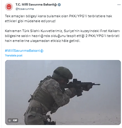 MSB: Saldırı hazırlığında olan 2 terörist etkisiz hale getirildi - Resim: 0