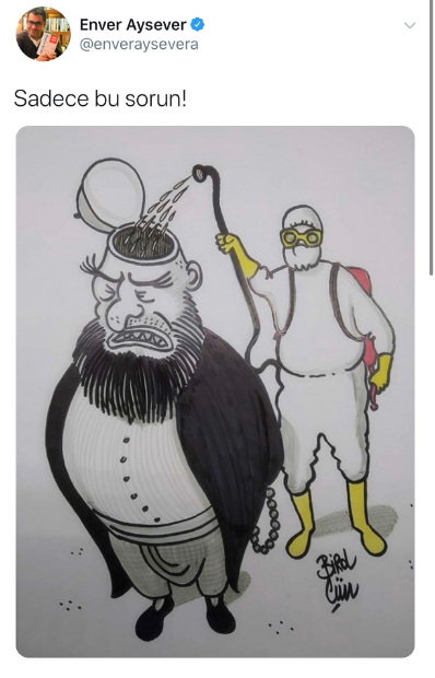 Gözaltına alınan Enver Aysever serbest bırakıldı! Paylaştığı karikatür tartışma yaratmıştı - Resim: 0