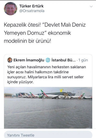 Eski CHP’li emekli Tuğamiral Türker Ertürk'ten skandal İstanbul Havalimanı paylaşımı - Resim: 0