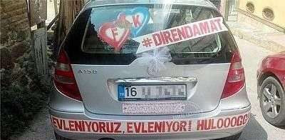 Evlendirirken güldüren düğün arabası yazıları - Resim: 2