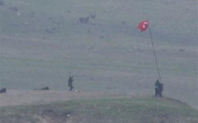 PKK flaması indirildi bayrağımız dalgalandı!